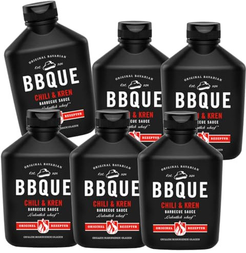 BBQUE Bayrische Barbecue Sauce Chili & Kren | 6er Pack