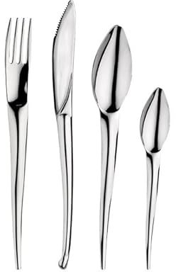 Pintinox, Set 24 Pezzi Serie Snake, Acciaio Inox 18/10, Made in Italy