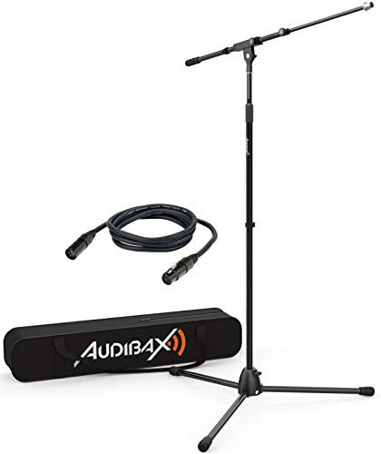 Audibax AYRA MS-10 Plus Soporte Jirafa Profesional para Micrófono con Bolsa y Cable 3 Metros