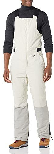 Amazon Essentials Salopette da Neve isolata Impermeabile da Uomo, Colore Grigio Avorio, Taglia XL