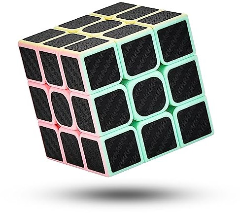 CREADY® Zauberwürfel 3X3 Speed Cube - Einfaches Drehen & Glatt Spiel, Super-haltbarer Aufkleber mit Lebendige Farben, Magic Cube, dunkel hell