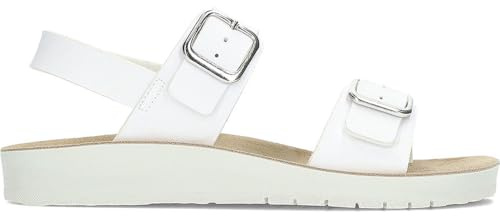 Geox Women's J Sandal Costarei Gi, White, 38 EU