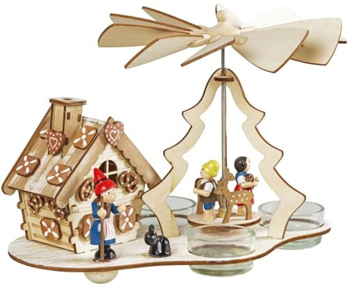 Weihnachtspyramide Teelichtpyramide Hänsel und Gretel