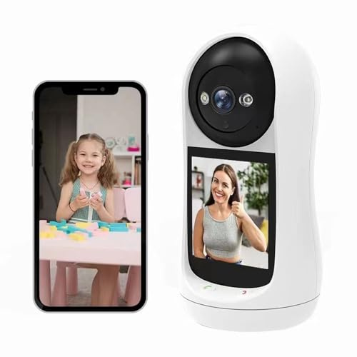 Cuifati Sicherheitskamera, 3MP CMOS-Objektiv, Auflösung 2304 X 1296, 90° Blickwinkel, 2,8 HD-Bildschirm, Bewegungserkennung, Nachtsicht, Ton, PTZ, Icsee APP, für den Innenbereich