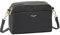 David Jones Paris - Pochette Femme - Sac bandoulière - Porté épaule - Similicuir - Taille Petite - Double Compartiment - Pratique Travail Ville Chic Classique Sortie Weekend (BLACK)