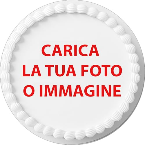 Cialda per Torta Personalizzata con Foto e/o Immagine – Decorazione Alimentare Rotonda per Dolci e Torte