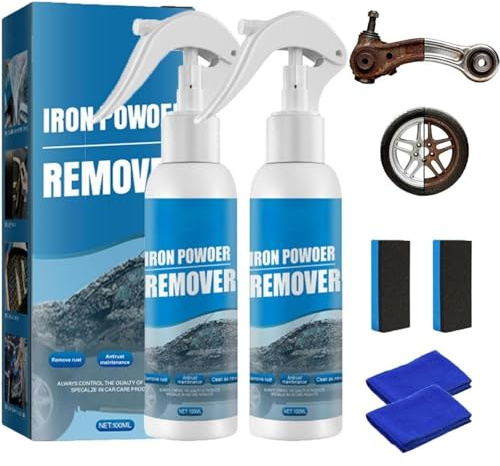 Generico Spray Multifunzionale per la rimozione Rapida della ruggine, antiruggine Portatile per Metalli, Formula ad Azione Rapida e Facile da Applicare, per Metalli, Auto (2pcs)