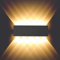 BELLALICHT 10W LED Wandleuchte Innen - Aluminium Up Down Spotlicht Wandlichter Wandlampe, IP54 Wasserdicht für Wohnzimmer Schlafzimmer Flur Treppe Warmweiß