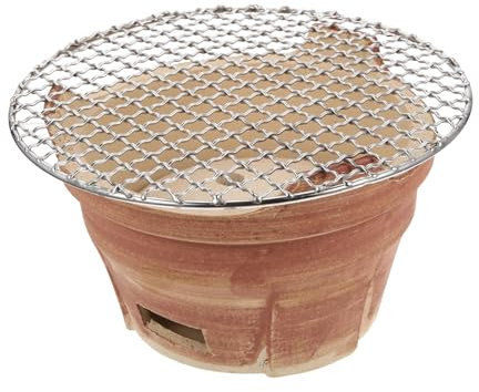 KONTONTY 1ensemble Barbecue Terre Cuite Grillade Portable Pour Camping Et Réunions Plein Air
