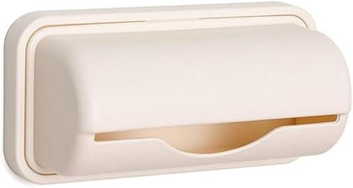 Kitchen Trash Bag Dispenser Roll Holder - Wall Mount Garbage Bag Storage and Organization Accessory for Plastic Bags