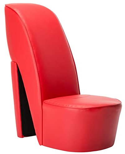 Xichuzi Sillón con Forma de Zapato de tacón Cuero sintético Rojo, Butacas De Cine, Sillones Salon, Sillon Tantra Sexual, Sillón De TV, Sillon Lactancia