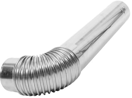 Kisangel Kit De Conduit De Cheminée Métal Évacuation De Poêle Tuyau Aération Domestique Conduit De Cheminée Coudé Accessoires pour Poêle