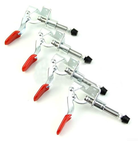 GH301AM - Kit de abrazadera vertical de 4 piezas para sujeción fiable en trabajos electrónicos y de maquinaria