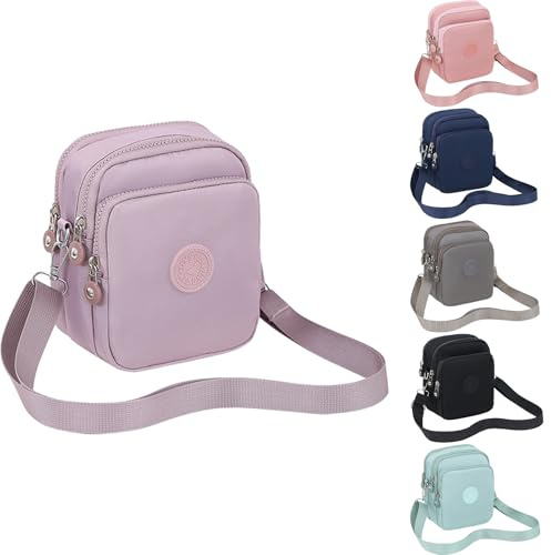 Mayoii Small Crossbody Bag for Women Travel - Lightweight Waterproof Small Bag with Adjustable Strap, Fits Phone Wallet Cosmetics，Suitable for travelling (Purple)