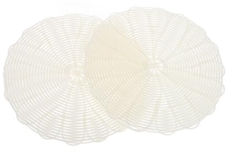 iplusmile 2piezas Esterilla De Vapor Tejida Mano Imitación De Ratán Tapete Antiadherente Para Cocinar Al Vapor Alfombrilla Para Freidora De Aire Uso Cocina Para Hornear Dim Sum