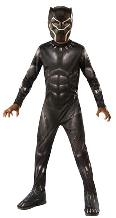 Rubies Official Avengers Black Panther, Classic Child Costume - Large, Age 8-10, Height 147 cm Halloween