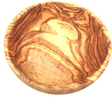 medina mood skål diameter valbar flingskål träskål skål handgjord av olivolträ (Ø 16 cm)