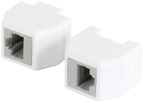 AllNet ALL-RJ45-Magnet RJ45 Sicherungskupplung, Abwurfbuchse, PoE fähig, bis zu 10GBit 193972 Stecker, gerade Weiß 1 St