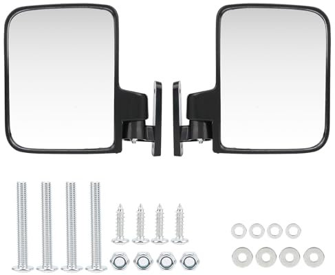 Paire de Rétroviseurs Latéraux Pliants, Rétroviseurs Convexes de Remplacement 138X180CM pour Accessoires de Tracteur de Chariot Utv de Voiture de Club