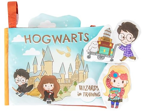 Kids Preferred Harry Potter Activity Deluxe Soft Book with Crinkle, Squeak, Peek-a-Boo Flap, and Tactile Features – 8 Inches