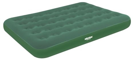 Milestone Camping Matelas gonflable double 88139 - Facile à gonfler et à dégonfler - Design floqué - Camping, festivals, soirées pyjama et réunions de famille