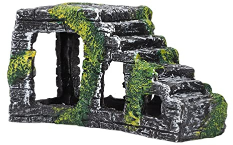 Yctze Reptiles Tomando el Sol Tomando el Sol Escaleras Artificiales Terrario Lagartos Ranas Serpientes Gecos Adorno Lugar para Reptiles Suministros para Mascotas/y Anfibios/Decoración/Escondites