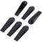 6 Pack Door Stoppers Door Wedges Door Stop Wedges (Black)