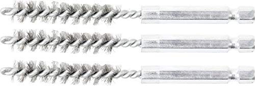 BGS 3078-9-S | Stahlbürste | 3-tlg. | 9 mm | Antrieb Außensechskant 6,3 mm (1/4) | Loch-Drahtbürsten | für BGS 3078