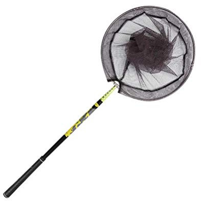 Jitong Epuisette de Pêche Pliable Téléscopique Poteau Filet de Pêche Retractable pour Etang Piscine Bassin - 3m