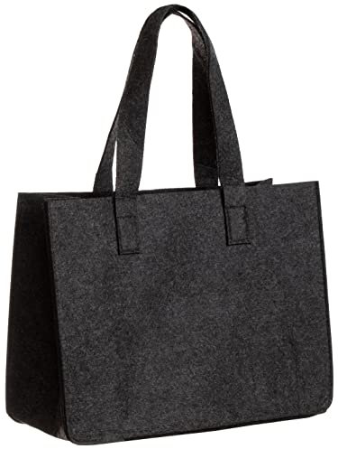 Brandsseller Filztasche | Freizeittasche aus Filz | Praktische Shoppingbag | Einkaufstasche mit Henkel| ca. 36 x 27 x15 cm