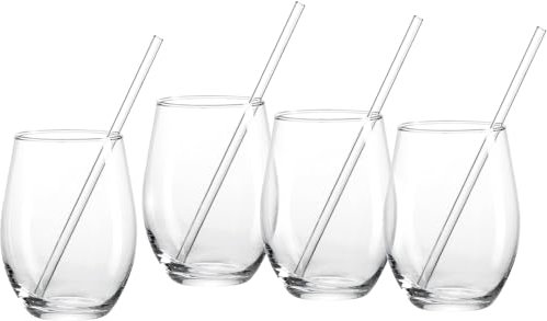 Ritzenhoff & Breker Longdrinkgläser-Set Gin mit Trinkhalmen, 8-teilig