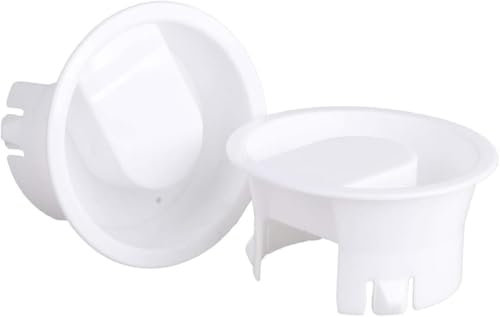 Lot de 2 couvercles en verre blanc de qualité alimentaire, anti-poussière, anti-éclaboussures, pour carafe à boisson, verseuse, carafes et carafes