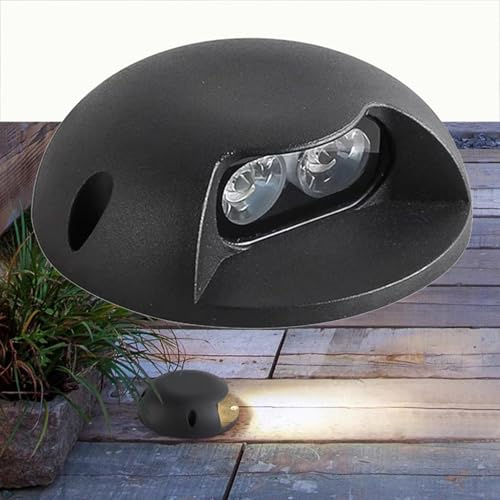 tyfuture LED Jardin Lumières Enterrées Spot Encastré Au Sol Étanchéité IP66 1 Côté Brille Lumière Souterraine AC85-265V pour Terrasse, Allée, Cour, Pelouse, Marches, Maison Lumière De Paysage(White,3W