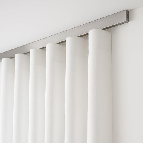 BY3 - Binari per Tende a Onde - SU MISURA - Binario per Tende a Soffitto Bastoni e Binari Wave con Fettucce - Riloga per tenda a Onde Costanti Tende in Lino Guida per Tenda Ondulata