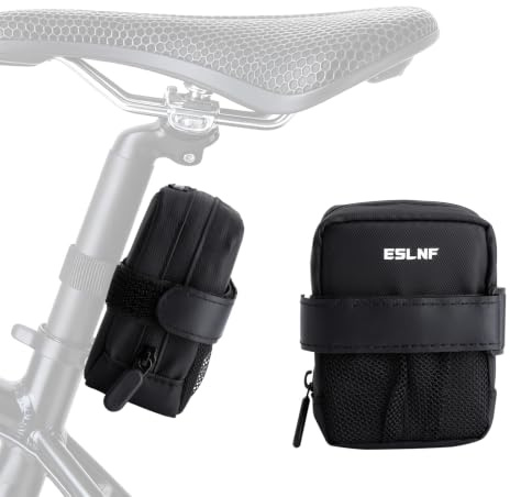 Bolsa Sillín Bicicleta Bolsa Herramientas Bicicleta Carretera - PVC Impermeable 11x8x4cm 65g, Reflectante, para MTB Ciudad
