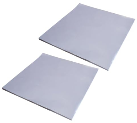 EXCEART 50 Feuilles Feuilles D'aluminium Argentées pour Cuisson au Four et Barbecue, Papier Sulfurisé Antiadhésif et Résistant à L'huile, pour Poulet et Raviolis