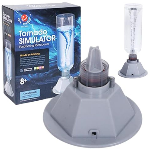 Monetais Kit Scientifique Tornado Maker, 1 Paquet, Jouet tornade à Piles pour Enfants de 8 Ans et Plus