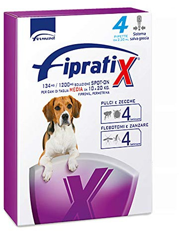 Fipratix Fipratix 134 Mg/1200 Mg Soluzione Spot-on per Cani di Taglia Media