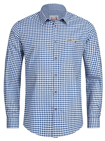 Stockerpoint Traditionell skjorta OC-Martl | rutig | Comfort Fit, blå, S