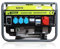 Varan Motors - 92510 Benzin Stromerzeuger 2,3 kVA 1x 400V 3x 230V 1x 12VDC Elektrischer Generator