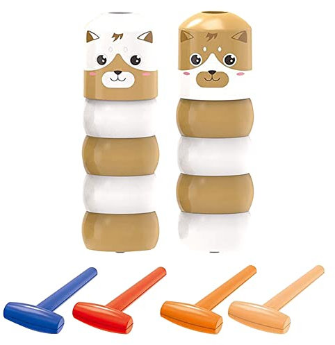 Unzerbrechliche Hölzerne Mann Plastik Spielzeug, 2 Stück Magische Lustige Marionette Wooden Man Magic Toy für Halloween Weihnachten Halloween Stadiums Zauberrequisiten, Zufälligen Farben