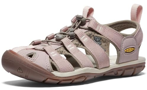 KEEN Damen Clearwater CNX Sandalias, Timberwolf/Fawn, 40.5 EU