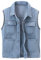 Herothorn Herren Casual Denim Weste Ärmellos Jeansweste Motorradweste Cowboy Bikerweste Jeans Jackt für Männer