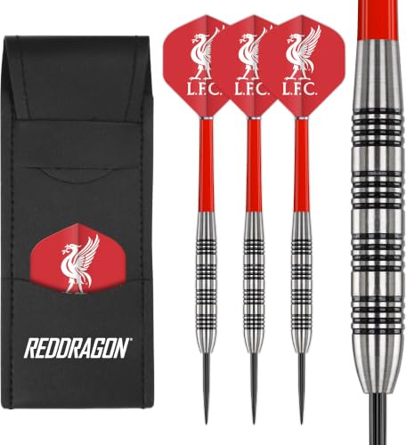 FOCO officiellt licensierade fotbollsklubbsflyg med röd drake 24 gram volfram dartset