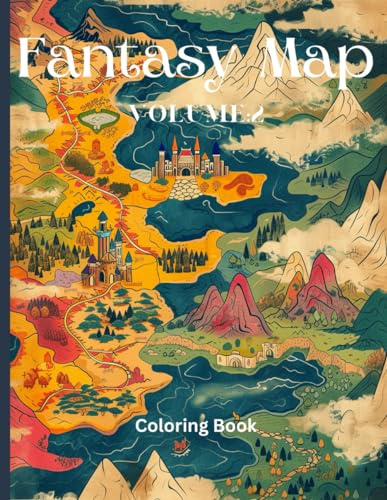 Fantasy Maps Coloring Book: Volume 2