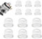 LUMOOM Lot de 12 capsules d'allumage - Pompe d'amorçage - Pompe à carburant - Carburateur - 19/22 mm - Pour tondeuse à gazon, tronçonneuse, coupe-bordure