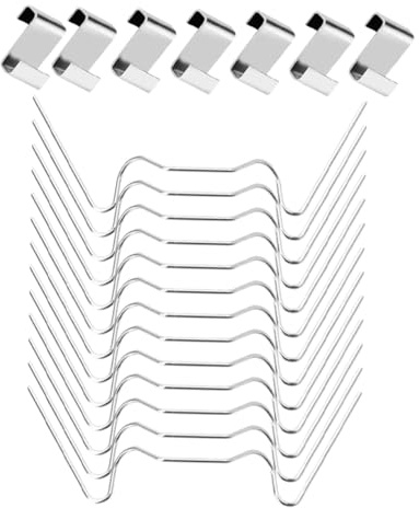 BESTonZON Clips de Acero Inoxidable para Invernadero para Fijación Rápida de Paneles de Vidrio Resistentes la Intemperie Accesorios Esenciales para Paredes y Estructuras de Invernaderos