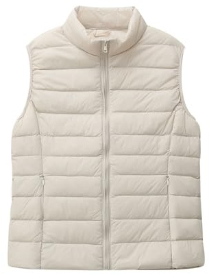 Chaleco Guateado Mujer Ligero Chaleco Plumas Plumon Acolchado sin Mangas Señora Chalecos Plumifero Plumífero Ultraligero Chaqueta Abrigo sin Mangas para Mujer Tallas Grandes Invierno Corto Fino 3XL