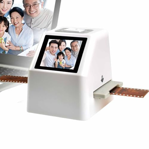 Escáner De Películas Y Diapositivas con Pantalla LCD Grande De 2.4”, Escáner Multifuncional De Fotos De Películas Y Diapositivas De 22mp