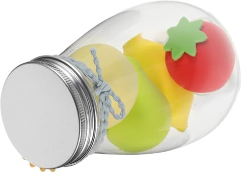 CANIGHT 4Pcs Fruit Shaped Makeup Sponges Soft Blender Eggs for Dry Wet Use Compact Travel Size Beauty Applicator Set Suitable for Liquid and Powder